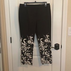 Alfani Ankle Flower Design Pants